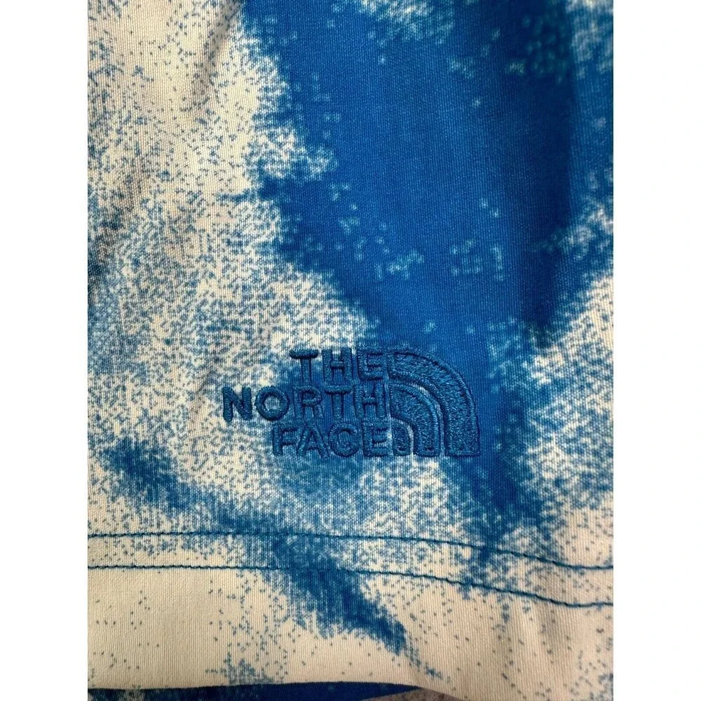 The Noth Face Swim Trunks Adult 2XL Blue Tie Dye Board Shorts Drawstring Men NEW